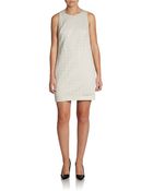 Cynthia Steffe Lasercut Faux Leather Shift Dress - Lyst