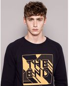 Pull&Bear Print Sweatshirt - Lyst