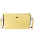 Pour La Victoire Yves Snake-Embossed Leather Zip Clutch Bag - Lyst