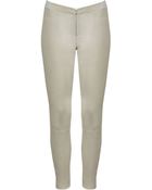 Alice + Olivia Front Zip Leather Legging - Lyst