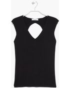 Mango Cut-Out Detail Top - Lyst