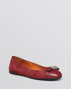 Marc By Marc Jacobs Cap Toe Ballet Flats Tuxedo Logo - Lyst