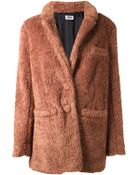 Sonia By Sonia Rykiel Faux Fur Coat - Lyst