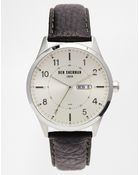 Ben Sherman Brown Leather Strap Watch Wb002S - Lyst