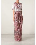 Prabal Gurung Jacquard Abstract Gown - Lyst