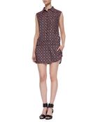 Thakoon Addition Sleeveless Print Button Down Jumper - Lyst