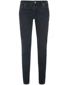 Burberry Brit Skinny Fit Low-Rise Washed Indigo Jeans - Lyst