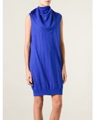 Alexander Wang Draped Sweater Dress - Lyst