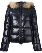 Duvetica Fox Fur Trim Padded Jacket - Lyst