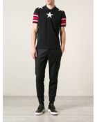 Givenchy Star Print Polo Shirt - Lyst