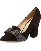 Sesto Meucci Bow-Detail Suede Pump - Lyst
