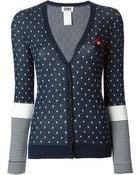 Sonia By Sonia Rykiel Dotted and Striped Cardigan - Lyst