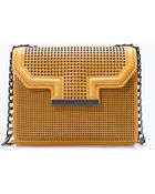 Zara Small Perforated Messenger Bag - Lyst