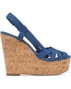 Jessica Simpson Westt Cork Platform Wedge Sandals - Lyst