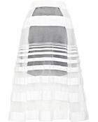Tibi Striped Jacquard Gauze Skirt - Lyst