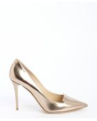 Jimmy Choo Rose Gold Patent Leather 'Avril' Pointed Toe Pumps - Lyst