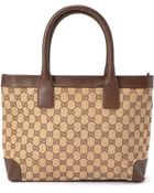 Gucci Beige Tote Bag - Lyst