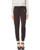 Michael Kors Drawstring Cargo Track Pants - Lyst