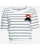 Sonia By Sonia Rykiel Striped Short Sleeve Knit Sweater - Lyst