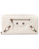 Balenciaga Arena Giant Continental Zip Around Wallet - Lyst