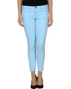 Current/Elliott Denim Trousers - Lyst
