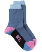 Diesel Colour Block Socks - Lyst