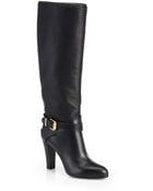 Sergio Rossi Westend Leather Knee-High Boots - Lyst
