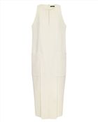 Jaeger Wool Panelled Shift Dress - Lyst
