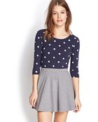 Forever 21 Polka Dot Knit Top - Lyst