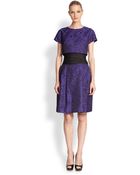 Teri Jon Jacquard Popover Dress - Lyst