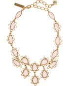 Oscar de la Renta Goldtone Resin Necklace - Lyst