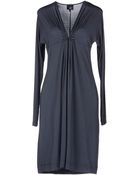 Just Cavalli Long Sleeves V-Neck Knee-Length Dress - Lyst