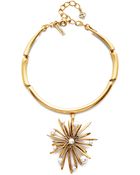 Oscar de la Renta Starburst Necklace - Pearl - Lyst