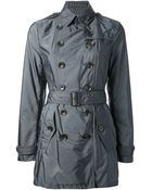 Burberry Brit Belted Trench Coat - Lyst