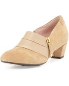 Taryn Rose Fabian Side-Zip Suede Ankle Bootie - Lyst