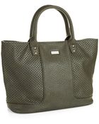 Kensie Perforated Leather Bag - Lyst