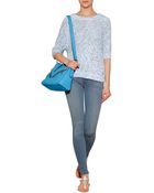 Juicy Couture Cotton Blend Marled Pullover - Lyst