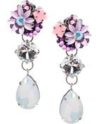 Asos Opal Gem Drop Earrings - Lyst