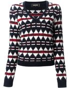 DSquared² V-Neck Sweater - Lyst