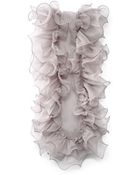 Ralph Lauren Silk Organza Ruffled Scarf - Lyst