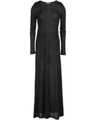 Pinko Grey Long Dress - Lyst