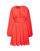 Giambattista Valli Silk V-Neck Dress - Lyst