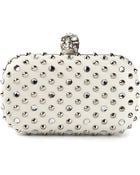 Alexander McQueen 'Skull' Studded Box Clutch - Lyst