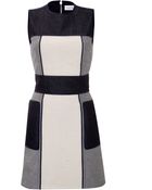 Victoria Beckham Patchwork Denim Dress - Lyst