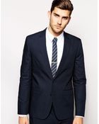 Asos Slim Fit Suit Jacket In Poplin - Lyst