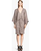 H&M Crinkled Dress - Lyst