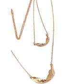 Forever 21 Feather Charm Necklace Set - Lyst