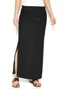 Michael Kors Michael Terry Drawstring Maxi Skirt - Lyst