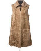 Marni Lamb Fur Panel Vest - Lyst