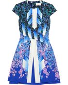 Peter Pilotto Mira Printed Stretch-Silk Mini Dress - Lyst